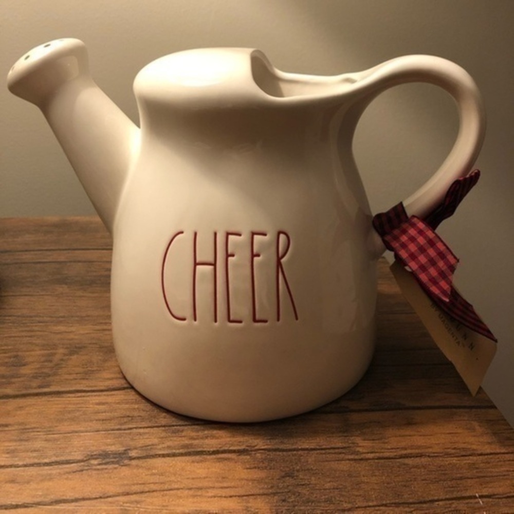 RAE DUNN “CHEER” Watering Can , NWT